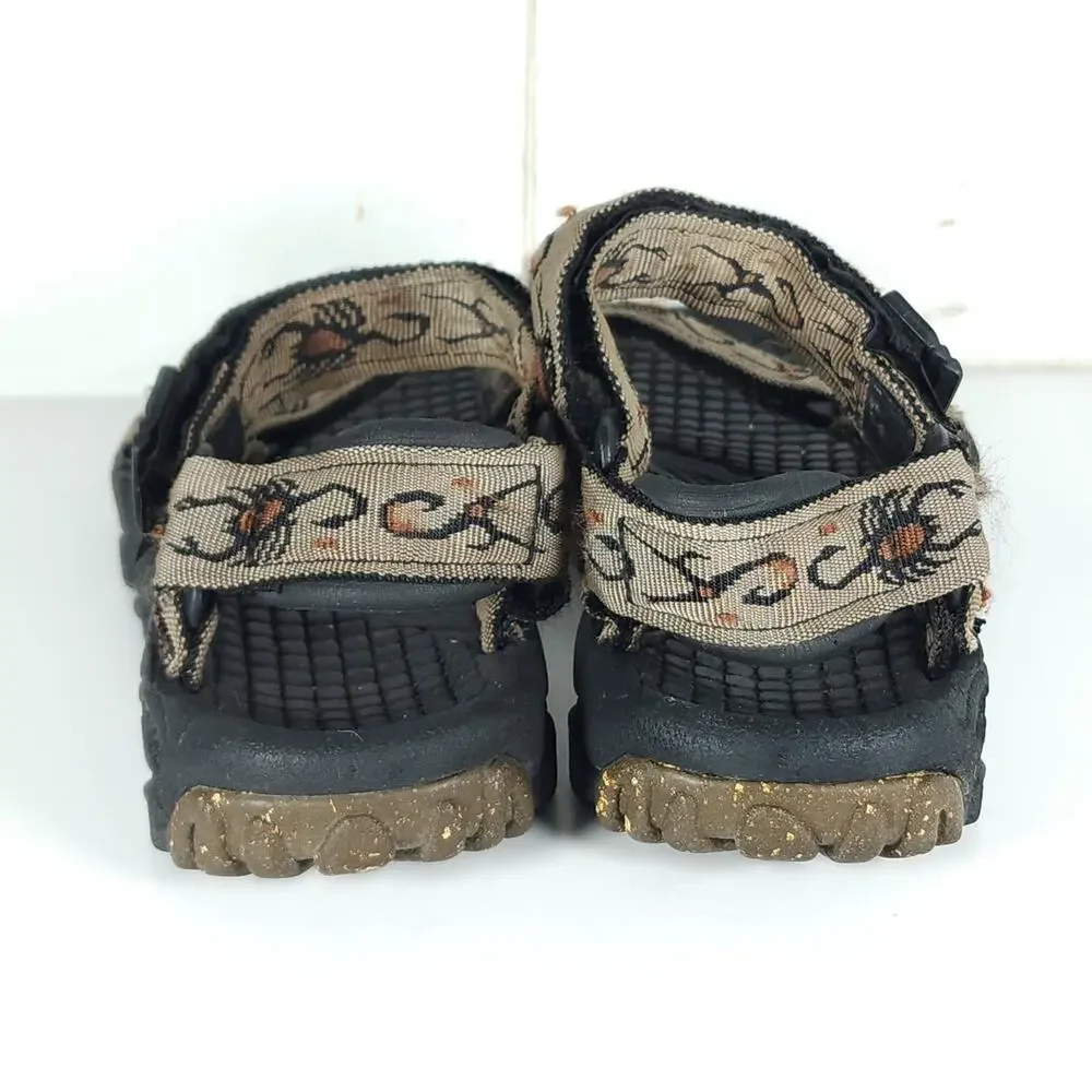 Teva Valkyrie Mens US 8 Brown Waterproof Hiking Outdoor Sandals Shoes